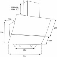 Вытяжка кухонная Grunhelm GVN 830 B