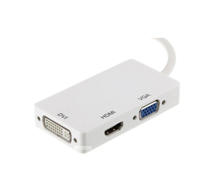 Порт-реплікатор PowerPlant mini Display Port — HDMI, DVI, VGA (3 в 1) (CA910946)