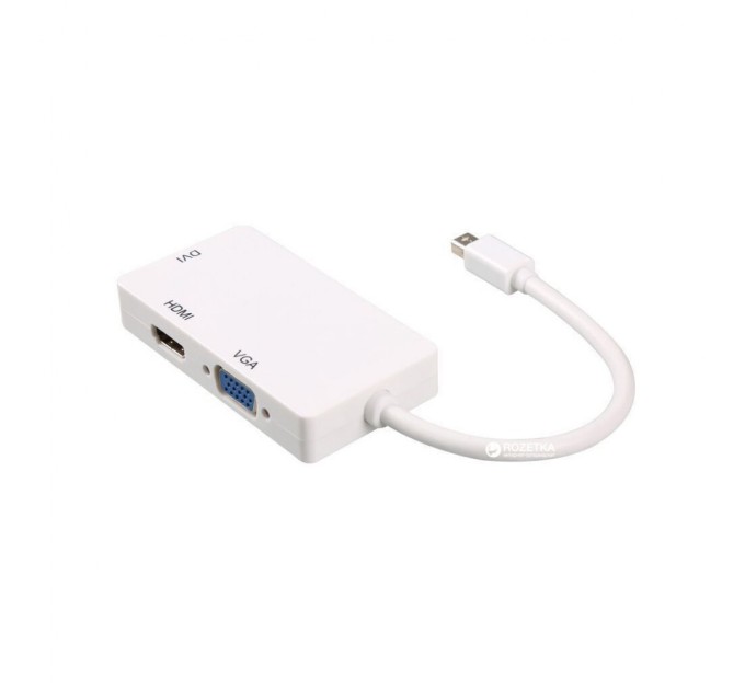 Порт-реплікатор PowerPlant mini Display Port — HDMI, DVI, VGA (3 в 1) (CA910946)