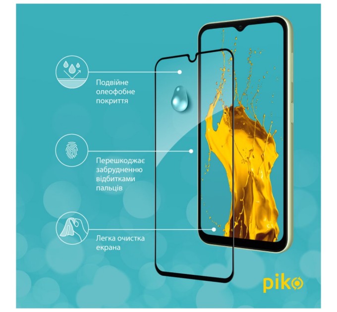 Стекло защитное Piko Full Glue Samsung A14 (1283126559785)