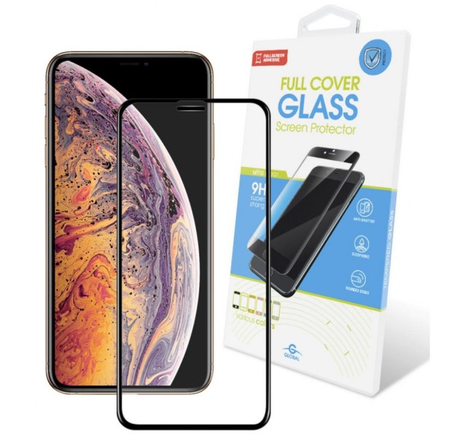 Скло захисне Global Full Glue Apple Iphone XS Max (1283126487989)