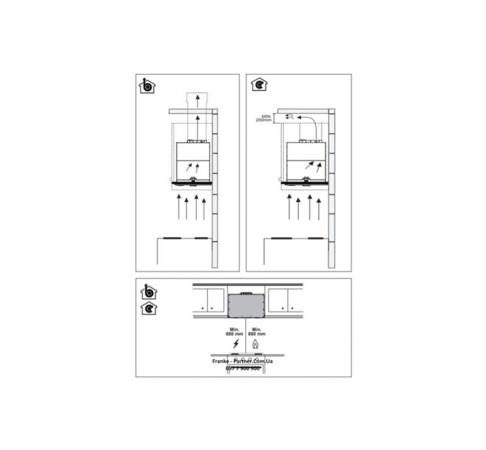 Витяжка кухонна Franke Box Flush EVO FBFE BK MATT A70 (305.0665.365)