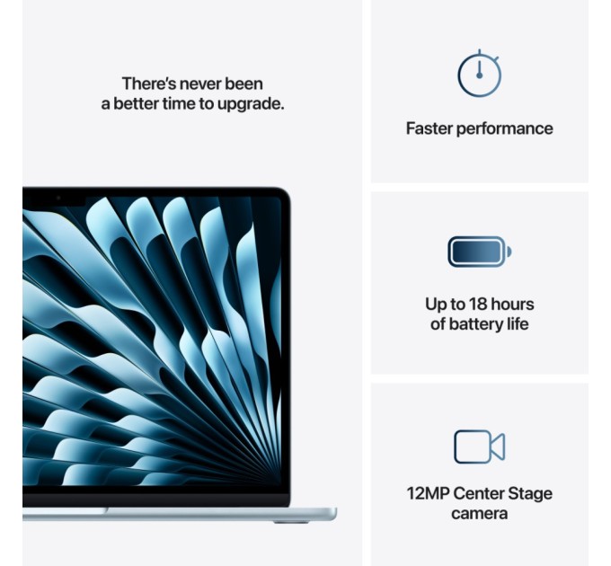 Ноутбук Apple MacBook Air 15 M4 A3241 Sky Blue (MC7A4UA/A)