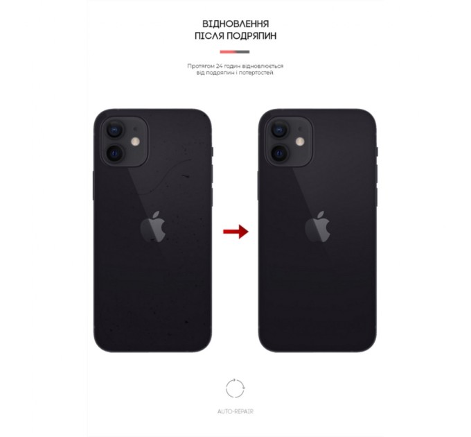 Плівка захисна Armorstandart back side Apple iPhone 12 / 12 Pro Carbone Transparent (ARM61072)