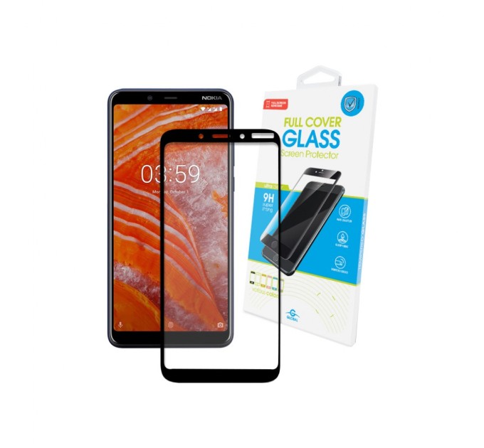 Скло захисне Global Full Glue Nokia 3.1 Plus (1283126495540)