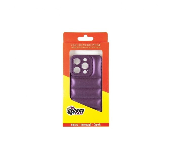 Чохол до мобільного телефона Dengos iPhone 15 Pro Case + Glass (Purple) (DG-KM-81)