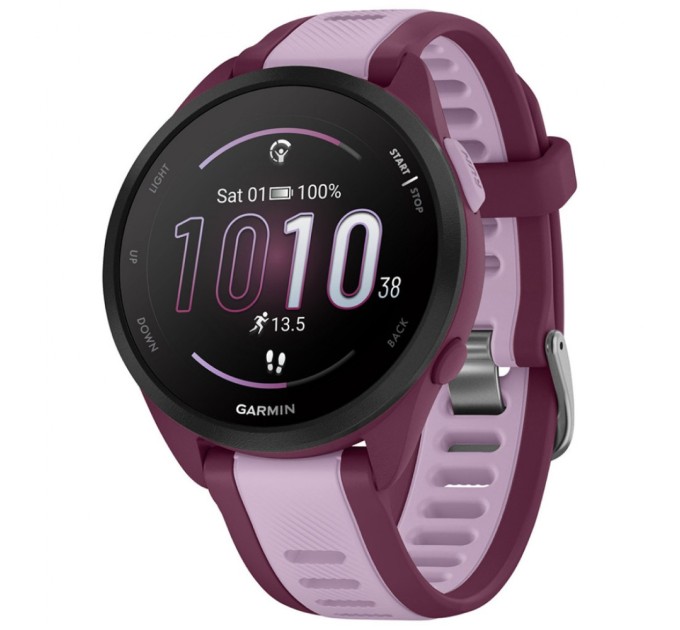 Смарт-годинник Garmin Forerunner 165 Music, GPS, WiFi, Berry/Lilac, GPS (010-02863-33)