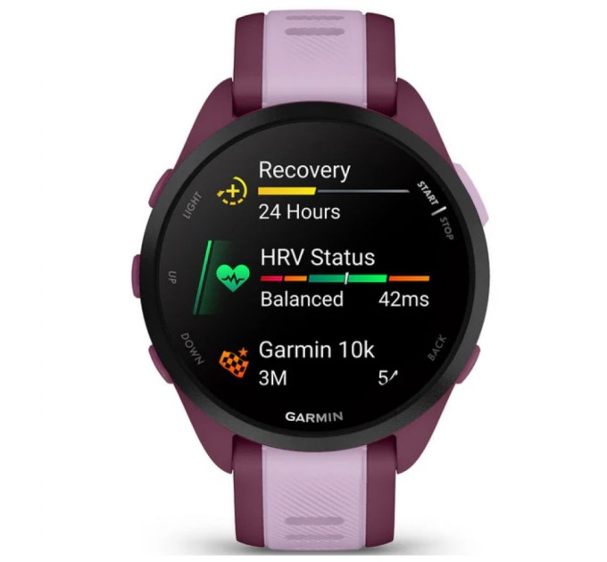 Смарт-годинник Garmin Forerunner 165 Music, GPS, WiFi, Berry/Lilac, GPS (010-02863-33)