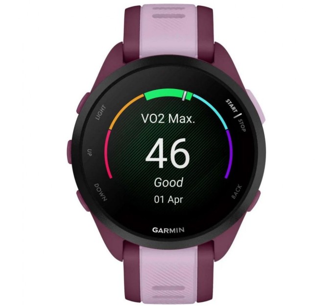 Смарт-годинник Garmin Forerunner 165 Music, GPS, WiFi, Berry/Lilac, GPS (010-02863-33)