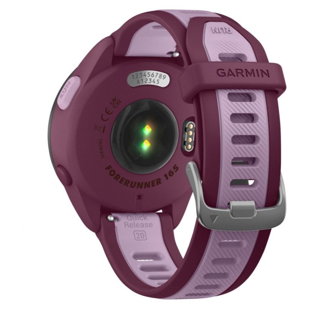 Смарт-годинник Garmin Forerunner 165 Music, GPS, WiFi, Berry/Lilac, GPS (010-02863-33)