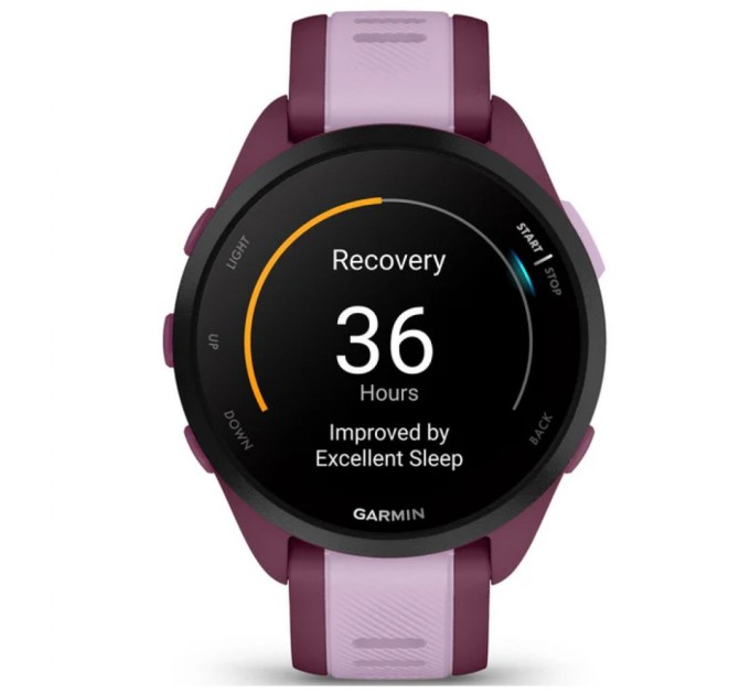 Смарт-годинник Garmin Forerunner 165 Music, GPS, WiFi, Berry/Lilac, GPS (010-02863-33)