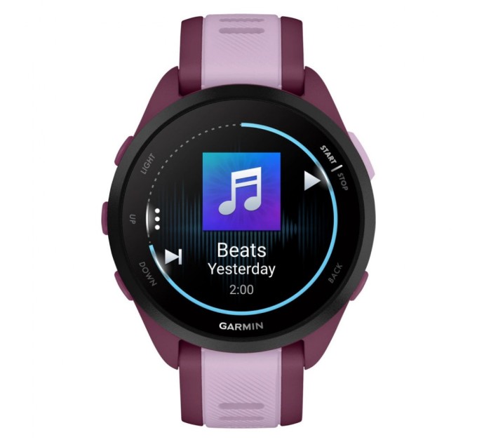 Смарт-годинник Garmin Forerunner 165 Music, GPS, WiFi, Berry/Lilac, GPS (010-02863-33)