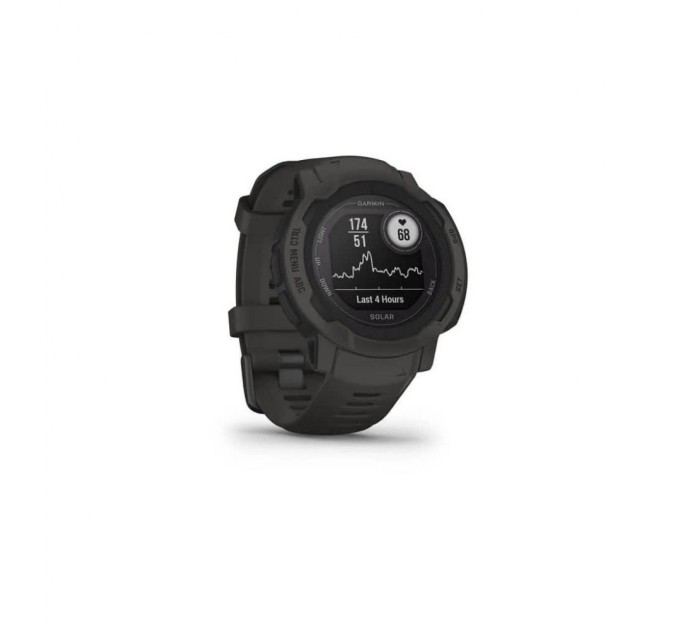 Смарт-годинник Garmin Instinct 2, Solar, Graphite, GPS (010-02627-00)