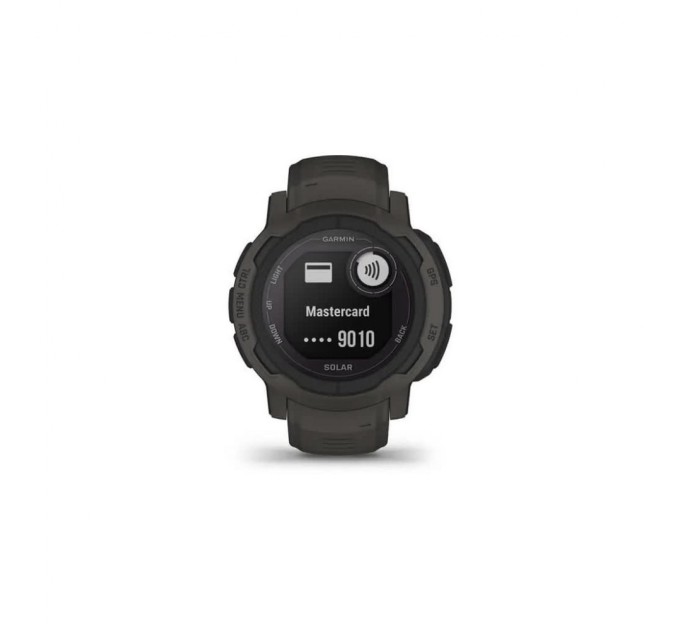 Смарт-годинник Garmin Instinct 2, Solar, Graphite, GPS (010-02627-00)