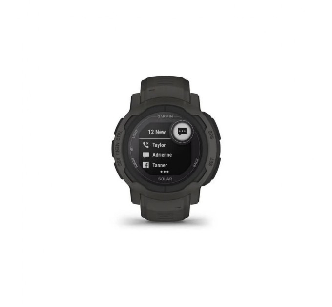 Смарт-годинник Garmin Instinct 2, Solar, Graphite, GPS (010-02627-00)