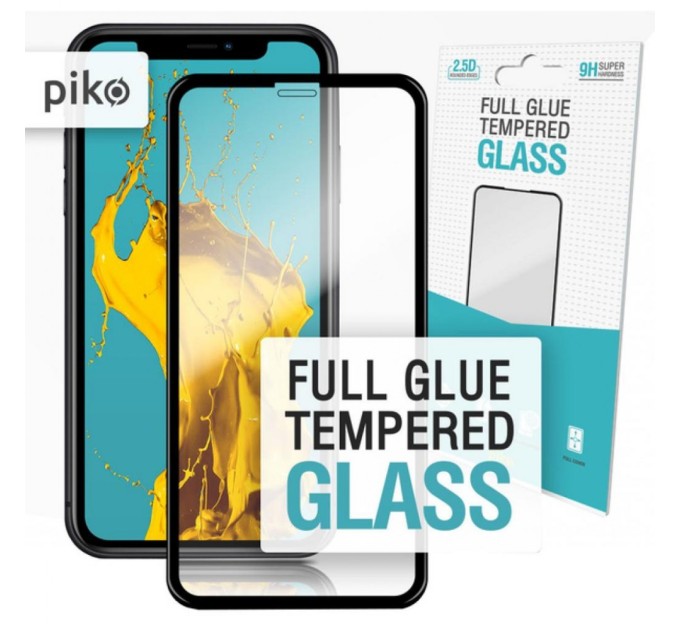 Стекло защитное Piko Full Glue iPhone XR/11 black (1283126487330)