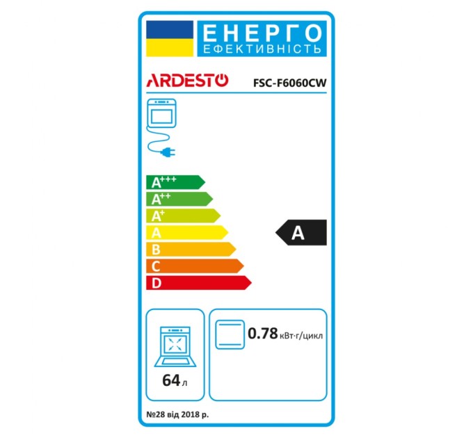 Плита Ardesto FSC-F6060CW