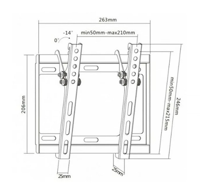 Кронштейн Brateck LP34-22T