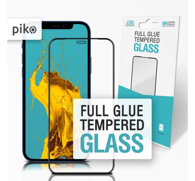 Скло захисне Piko Full Glue Apple Iphone 12 (black) (1283126506444)
