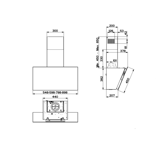 Витяжка кухонна Faber DAISY + BK A55