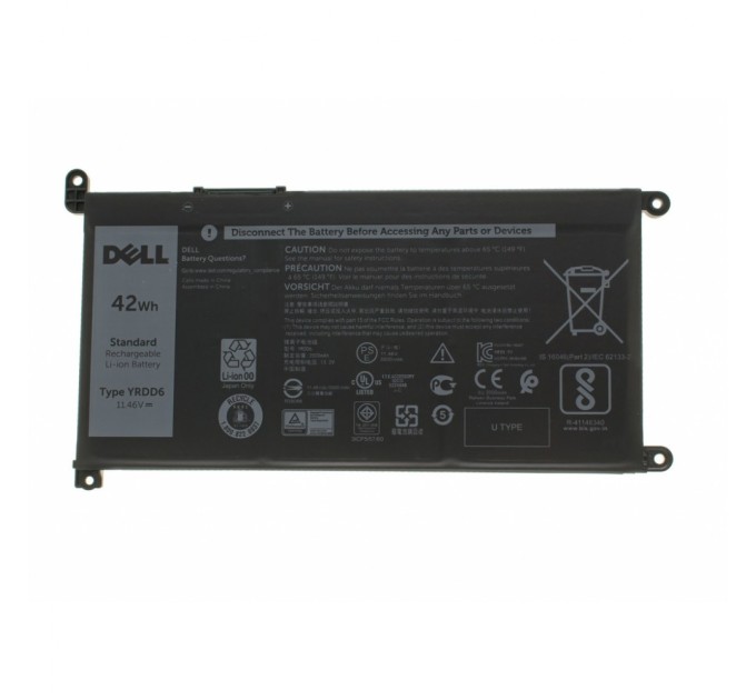 Аккумулятор для ноутбука Dell Inspiron 15-5585 YRDD6, 42Wh (3500mAh), 3cell, 11.46V (A47678)