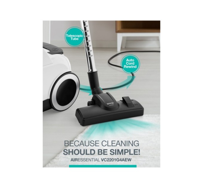 Пилосос Gorenje VC 2201 G4AEW (VC2201G4AEW)