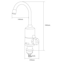 Проточний водонагрівач AQUATICA NZ 3.0кВт 0.4-5бар для кухн (9797133)