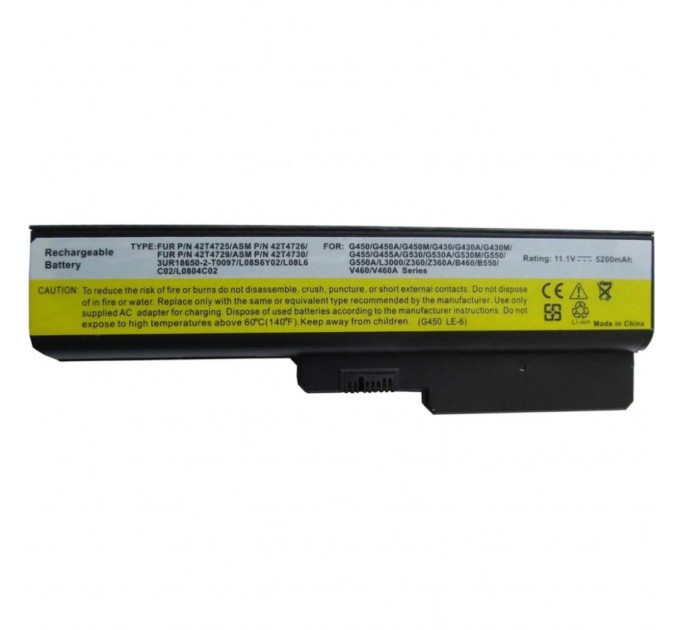 Аккумулятор для ноутбука AlSoft Lenovo IdeaPad G430 42T4585 5200mAh 6cell 11.1V Li-ion (A41591)