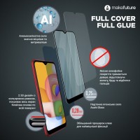 Скло захисне MakeFuture Oppo A16/A16s Full Cover Full Glue (MGF-OPA16/A16S)