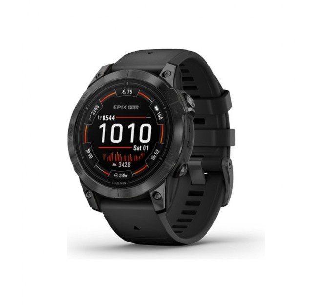 Смарт-часы Garmin EPIX PRO (g2), 47, Glass, Slt Gray, Blk, GPS (010-02803-01)