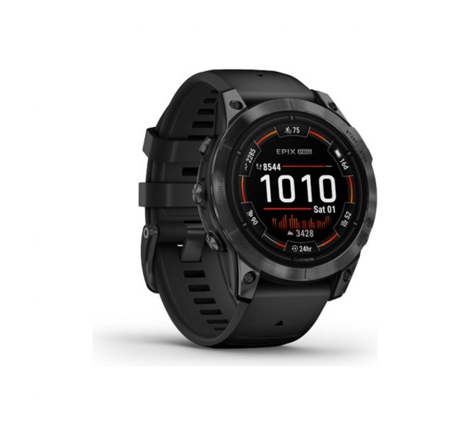 Смарт-часы Garmin EPIX PRO (g2), 47, Glass, Slt Gray, Blk, GPS (010-02803-01)