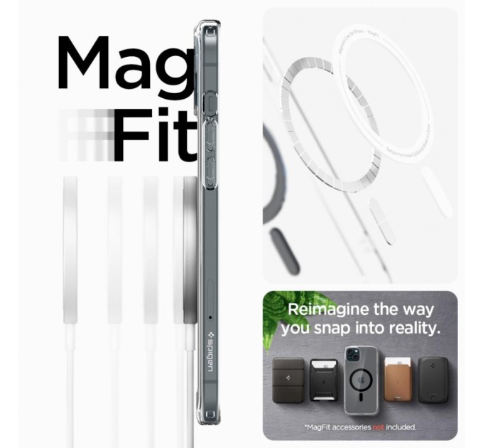 Чохол до мобільного телефона Spigen Apple iPhone 15 Plus Ultra Hybrid MagFit Graphite (ACS06662)