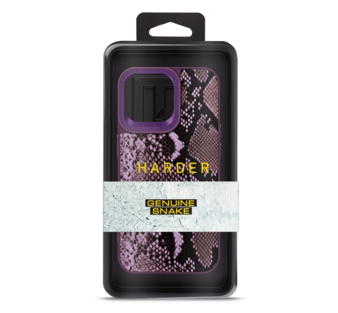 Чохол до мобільного телефона Harder Genuine Snake Apple iPhone 14 Pro Max Dark Purple (ARM76791)