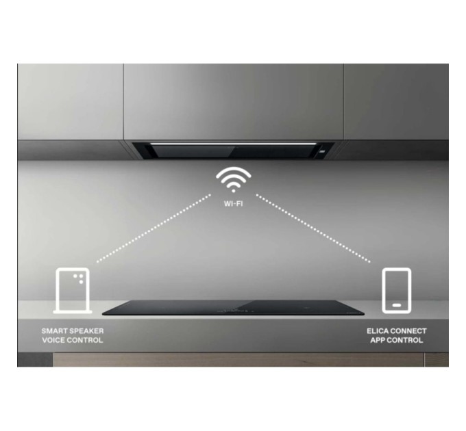 Витяжка кухонна Elica HIDDEN ADVANCE PLUS BL GL/A/72