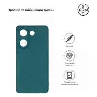 Чохол до мобільного телефона Armorstandart Matte Slim Fit Tecno Camon 20 Pro 4G Camera cover Dark Green (ARM69074)