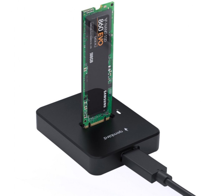 Док-станція для накопичувачів Gembird USB Type-C M.2 SATA NVME SSD (DD-U3M2)