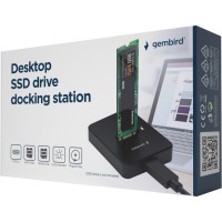 Док-станція для накопичувачів Gembird USB Type-C M.2 SATA NVME SSD (DD-U3M2)