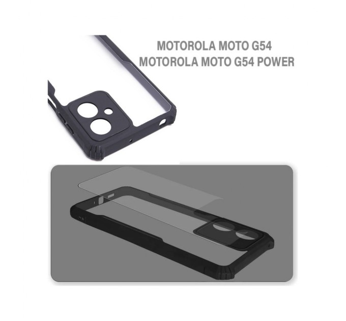 Чохол до мобільного телефона BeCover Anti-Bump Motorola Moto G54 / G54 Power Black (710643)