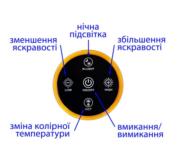 Настільна лампа Delux TF-520 10 Вт LED 3000K-4000K-6000K USB (90018129)