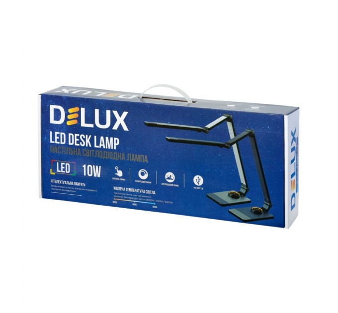 Настільна лампа Delux TF-520 10 Вт LED 3000K-4000K-6000K USB (90018129)