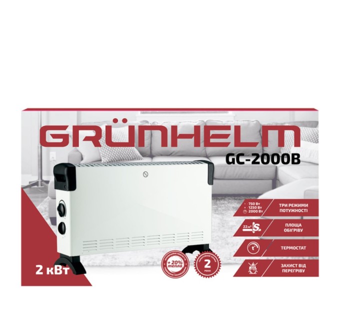Обігрівач Grunhelm GC-2000B