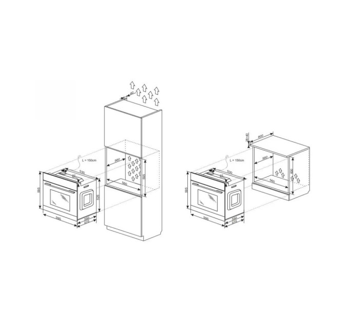 Духова шафа Hansa BOES68463