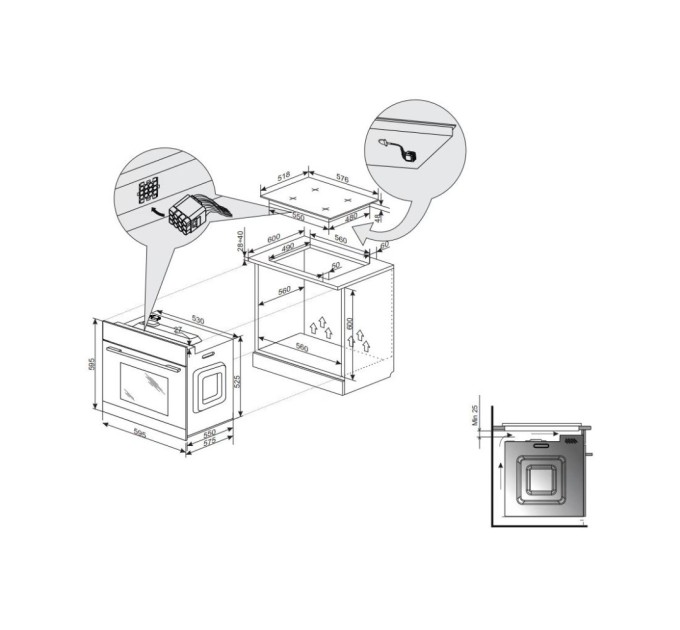 Духова шафа Hansa BOES68463