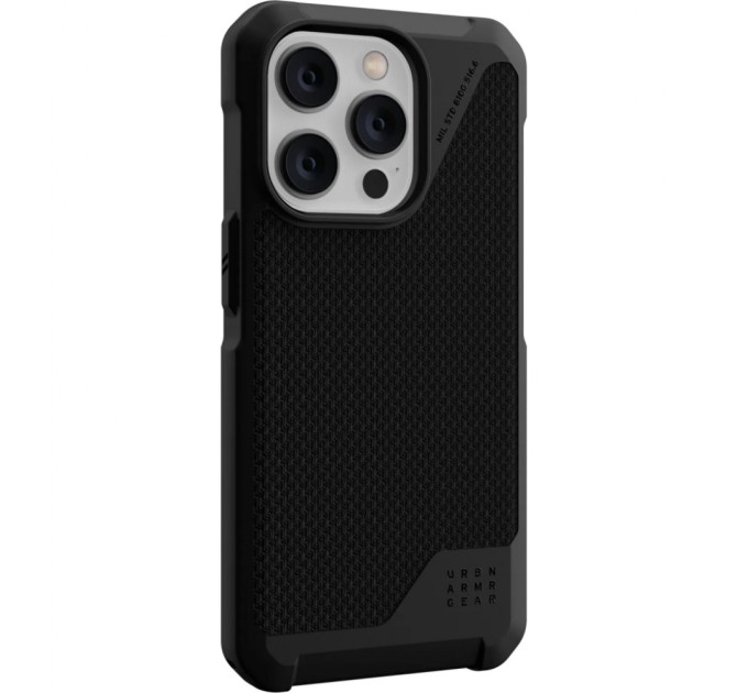 Чохол до мобільного телефона UAG Apple iPhone 14 Pro Metropolis LT Magsafe, Kevlar Black (114050113940)