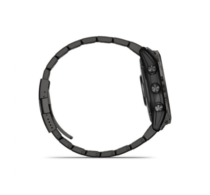 Смарт-годинник Garmin fenix 7X Pro Saph Sol, Crbn Gry Ti w/Crbn Gry Mtl Bnd, Ex, GPS (010-02778-30)