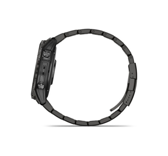 Смарт-годинник Garmin fenix 7X Pro Saph Sol, Crbn Gry Ti w/Crbn Gry Mtl Bnd, Ex, GPS (010-02778-30)