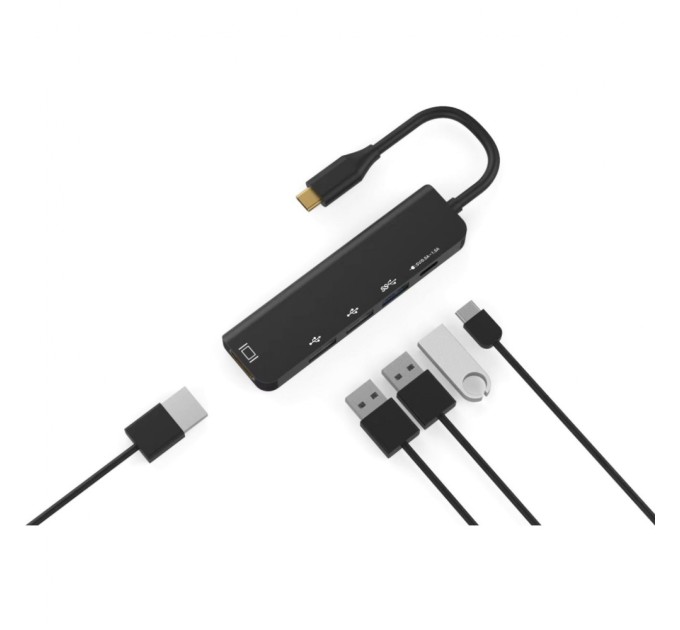 Концентратор XoKo AC-405 Type-C to HDMI+USB 3.0+USB 2.0+Type-C (XK-AC-405)