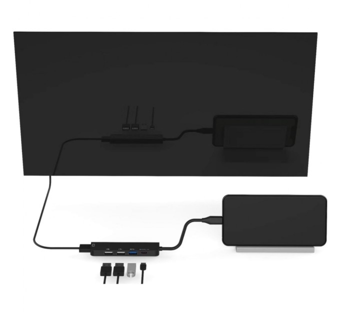 Концентратор XoKo AC-405 Type-C to HDMI+USB 3.0+USB 2.0+Type-C (XK-AC-405)