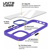 Чохол до мобільного телефона Armorstandart UNIT2 Apple iPhone 15 Plus Lavander (ARM69977)