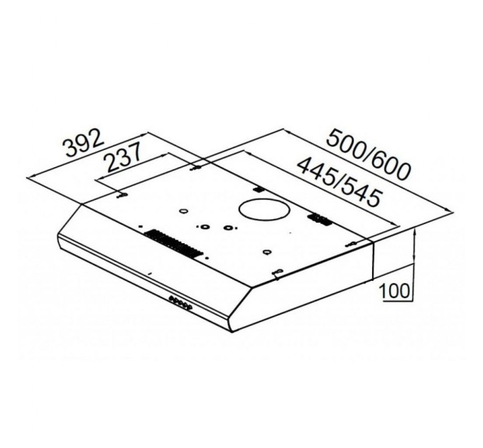 Витяжка кухонна Pyramida UX 60 IX